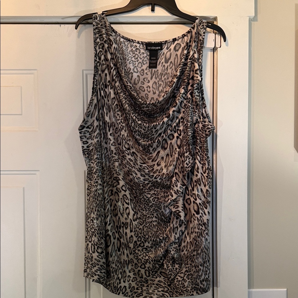 Lane Bryant Animal Print Sleeveless Top